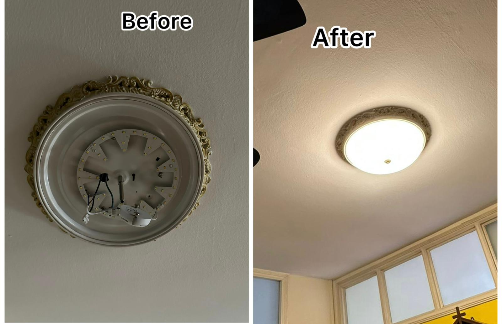 Ceiling Light Replacement & Light Fixture Replacement Service in Singapore